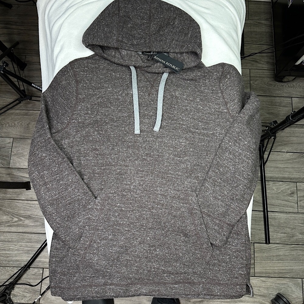 Banana Republic Men's Tristan Bouclé Hoodie Size XLT (NWT) - Picture 2 of 10